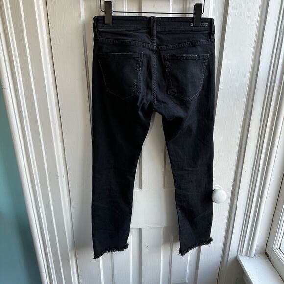 Anthropologie Pilcro Mid-Rise Slim Straight Jeans Jewel Embellished - Picture 12 of 12